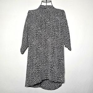 Annva short dolman sleeve mock neck tunic top large nwt